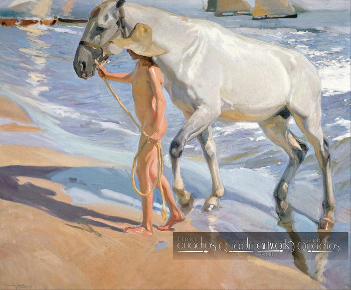 El baño del caballo, Sorolla