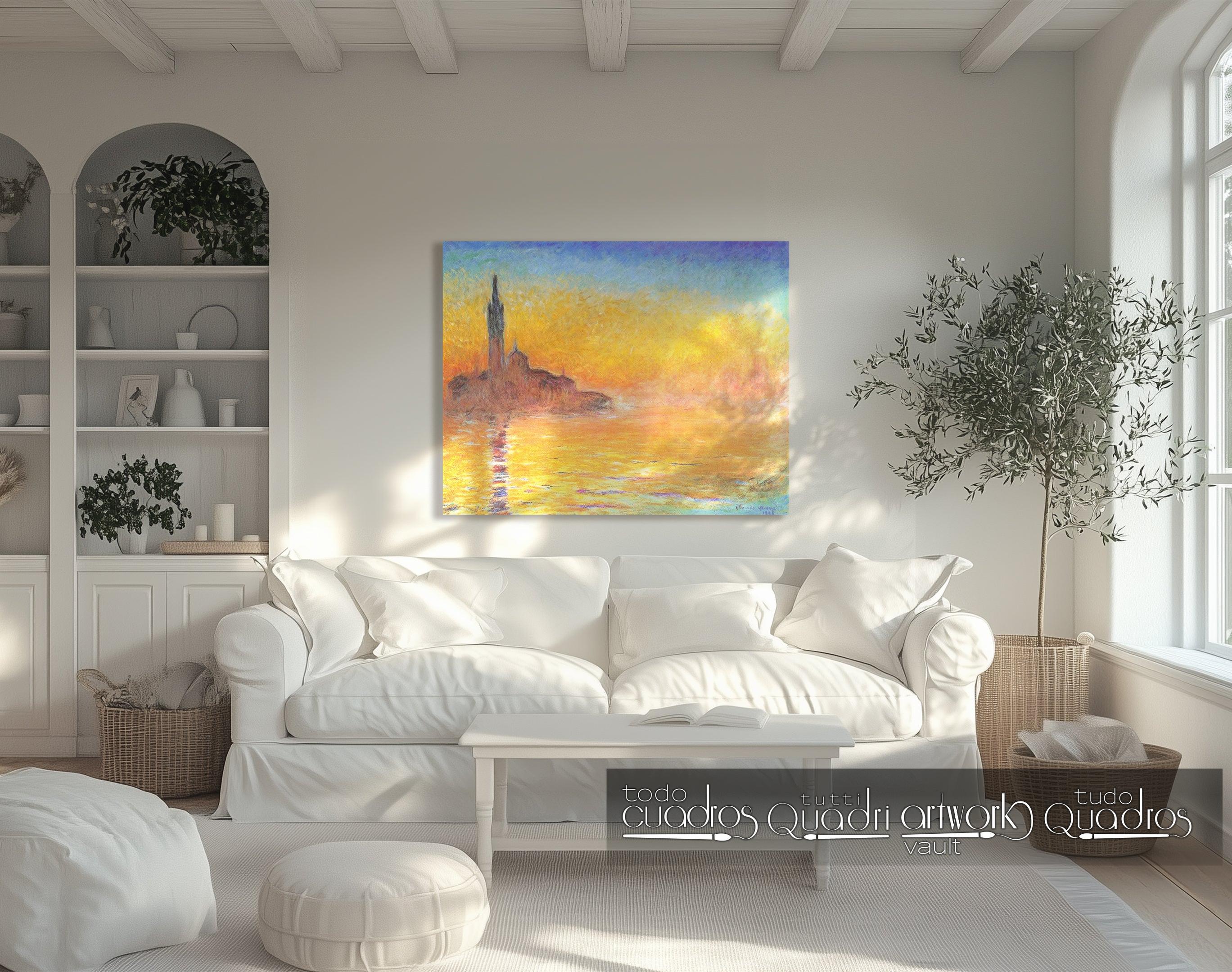 Crepúsculo en Venecia, Monet
