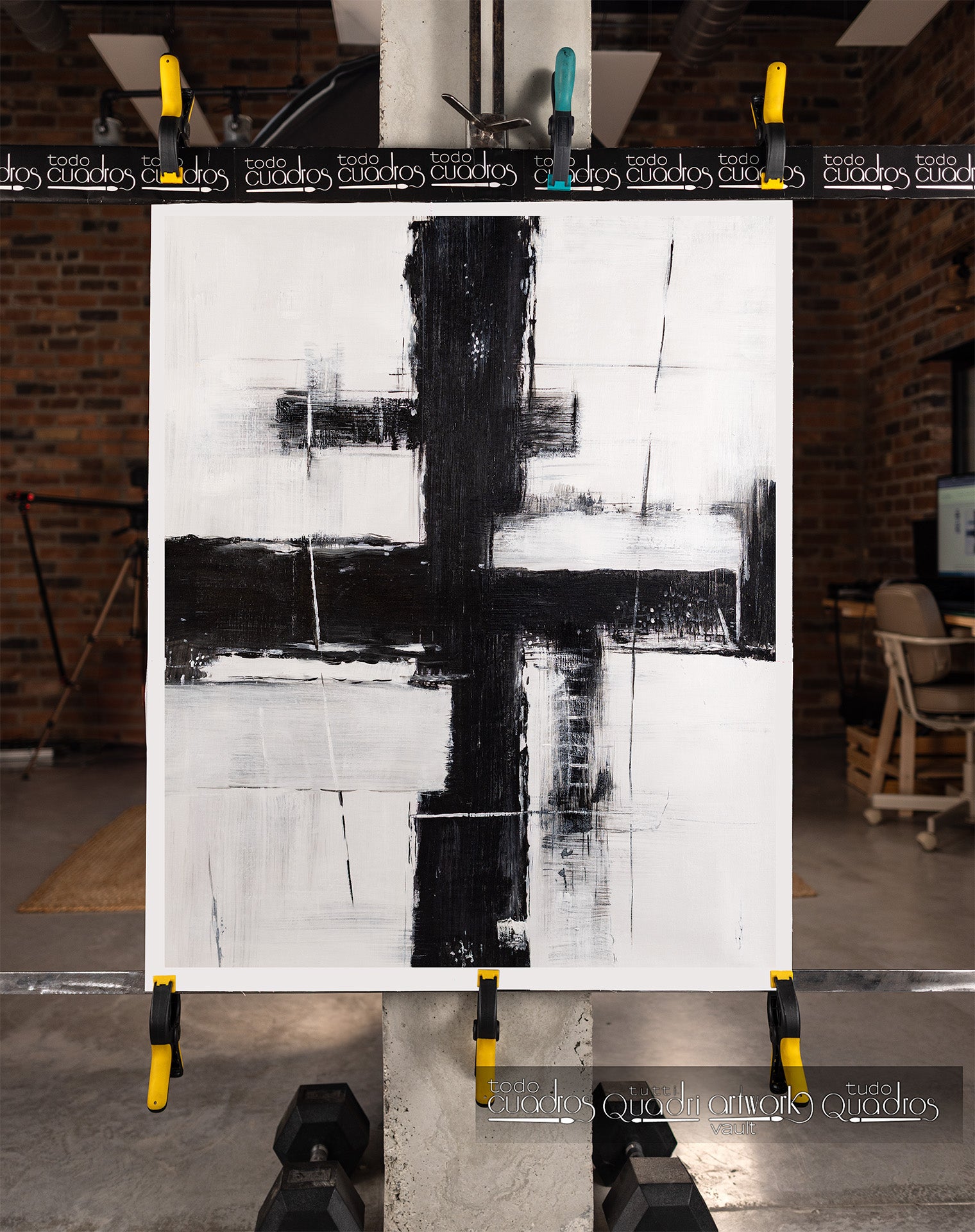 Intersección en blanco y negro