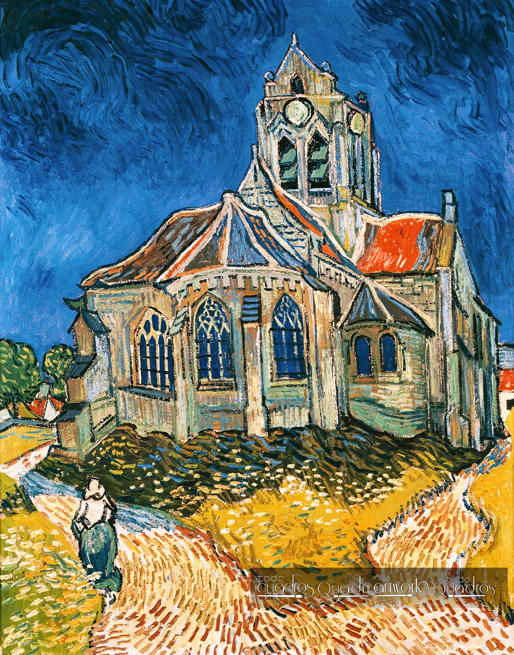 La iglesia de Auvers, Van Gogh