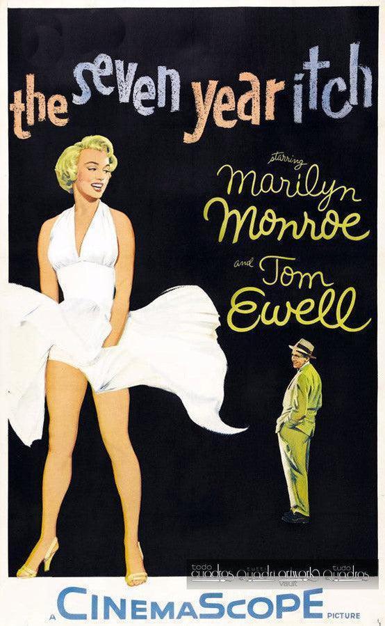 Marilyn en 7 year Itch, Cine al Óleo
