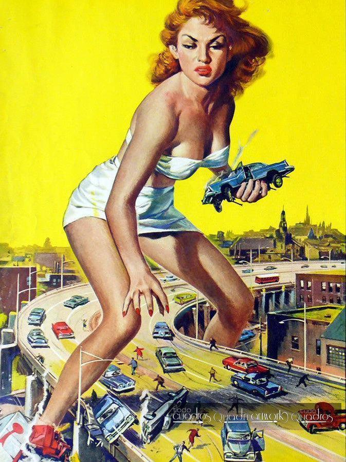 El ataque de la mujer de 50 pies, Cine al Óleo