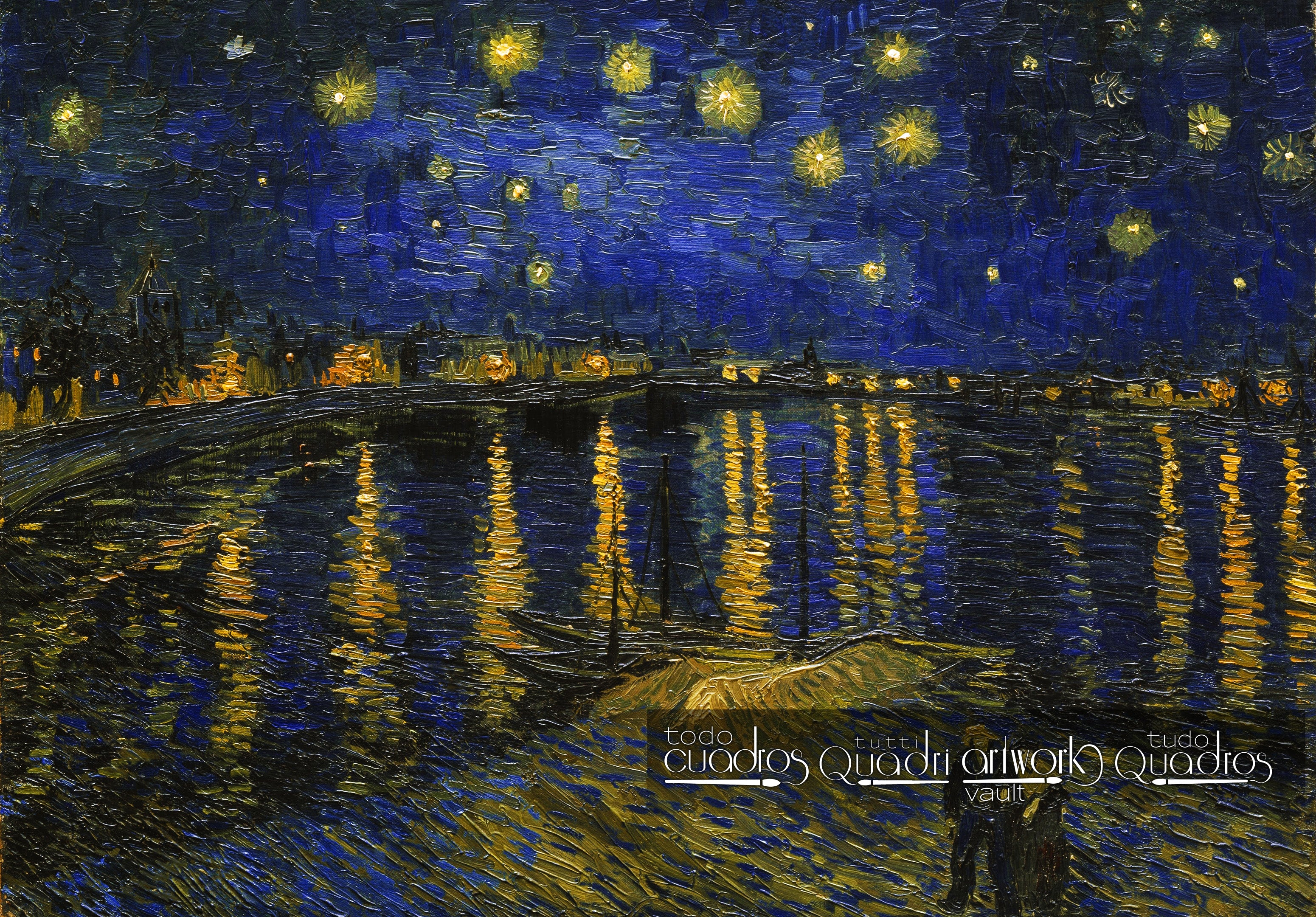 La noche estrellada sobre el Ródano, Van Gogh