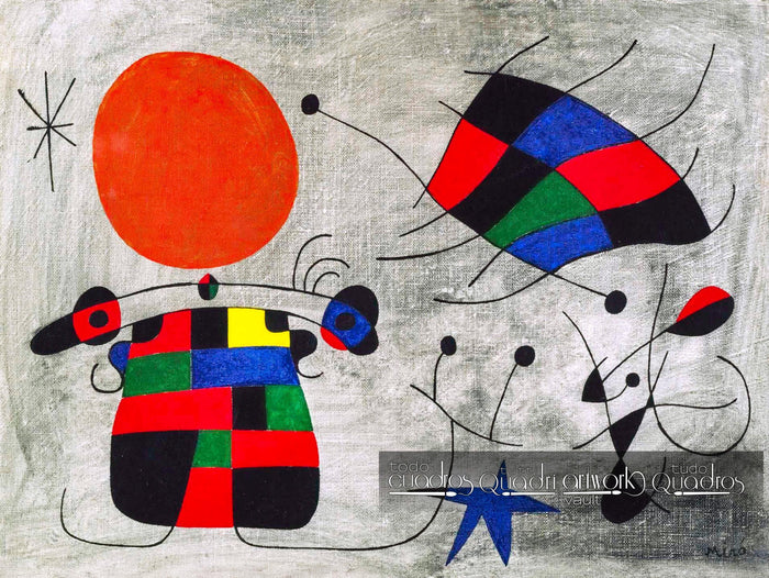 La sonrisa de alas flameantes, Miró