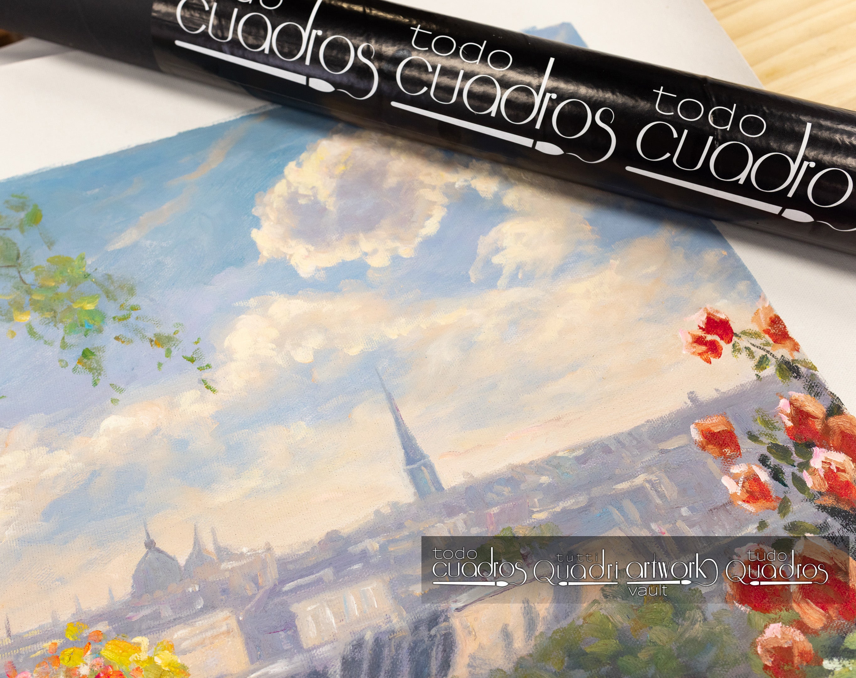 Desayuno entre flores, estilo monet