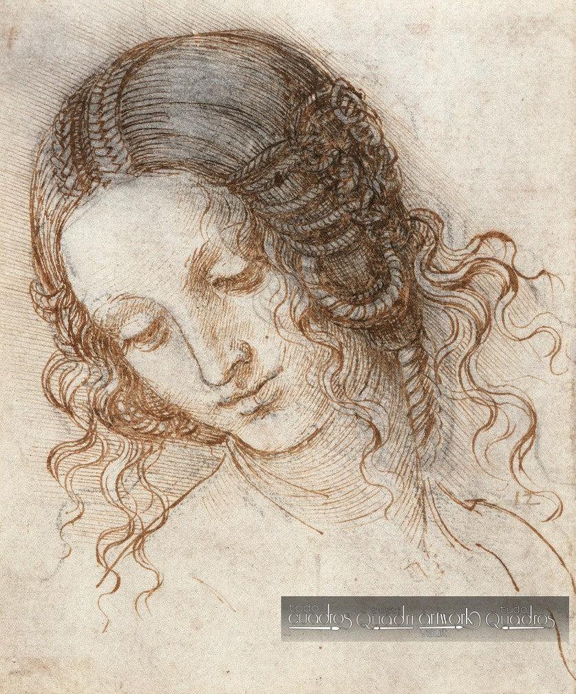 Cabeza de Leda, Leonardo da Vinci