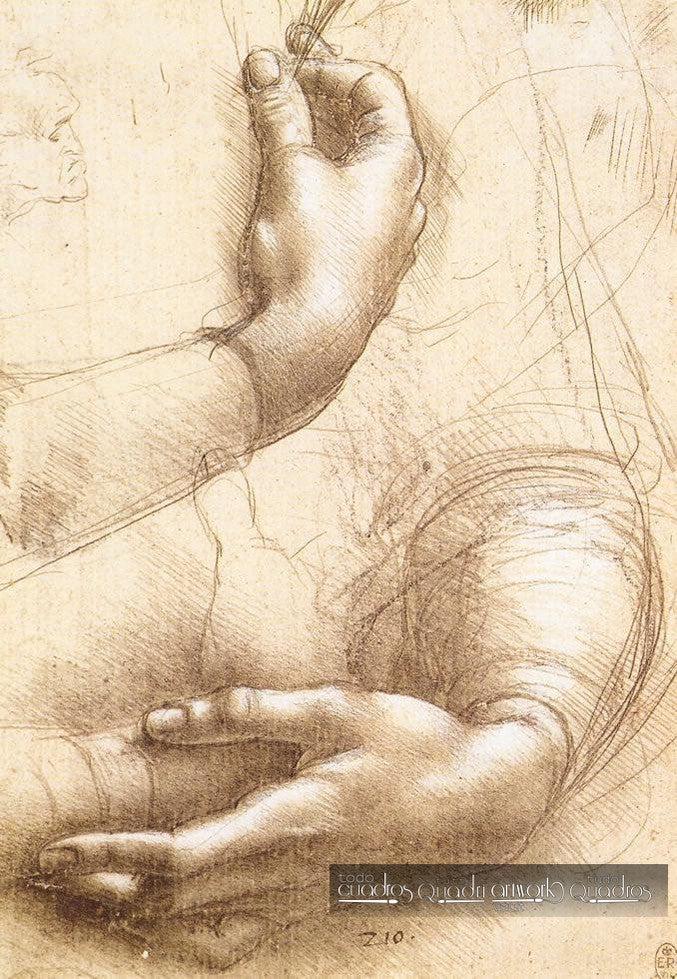 Estudio de Manos y Brazos, Leonardo da Vinci
