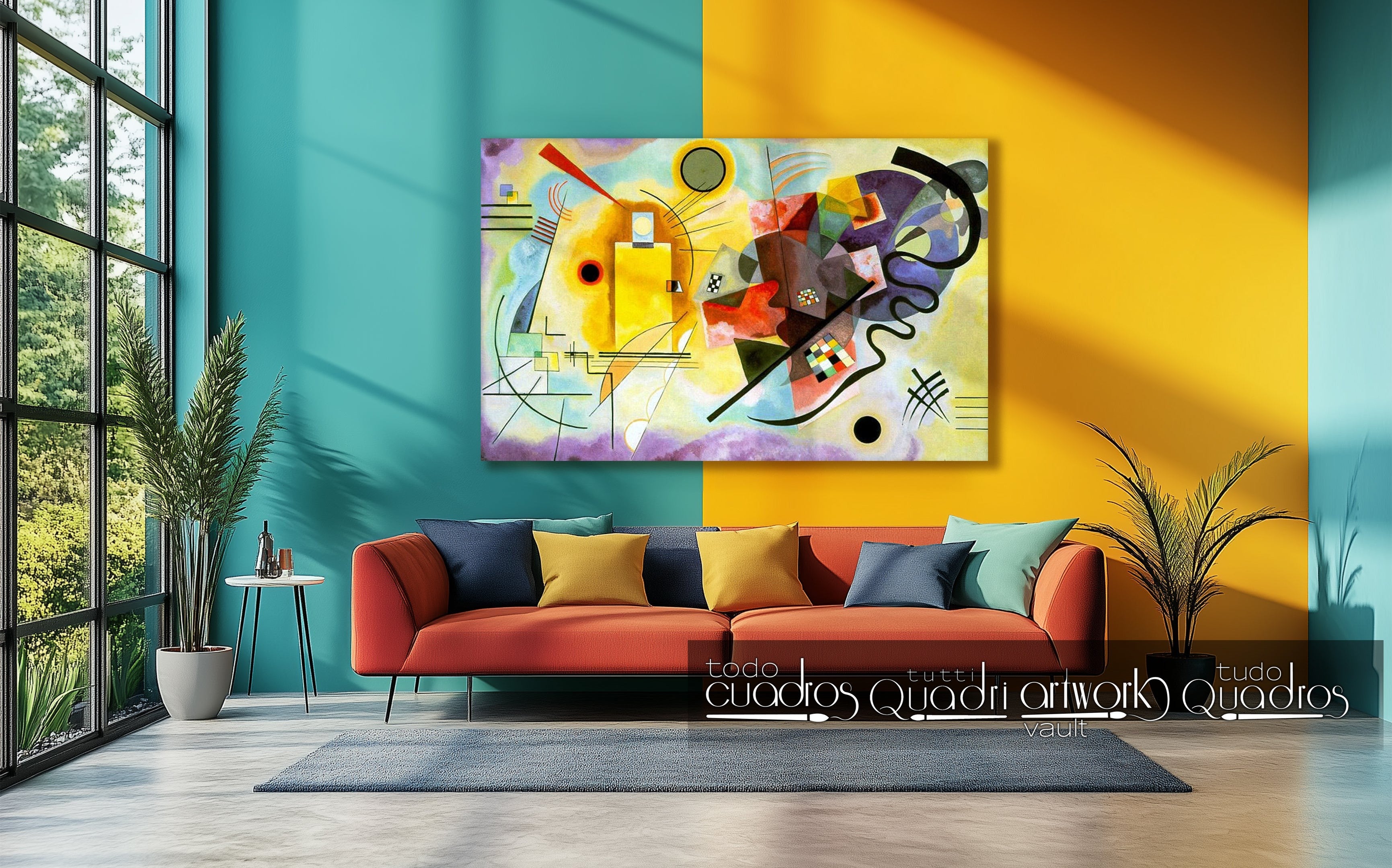 Cuadros de Kandinsky, pinturas al óleo, expresionismo abstracto.