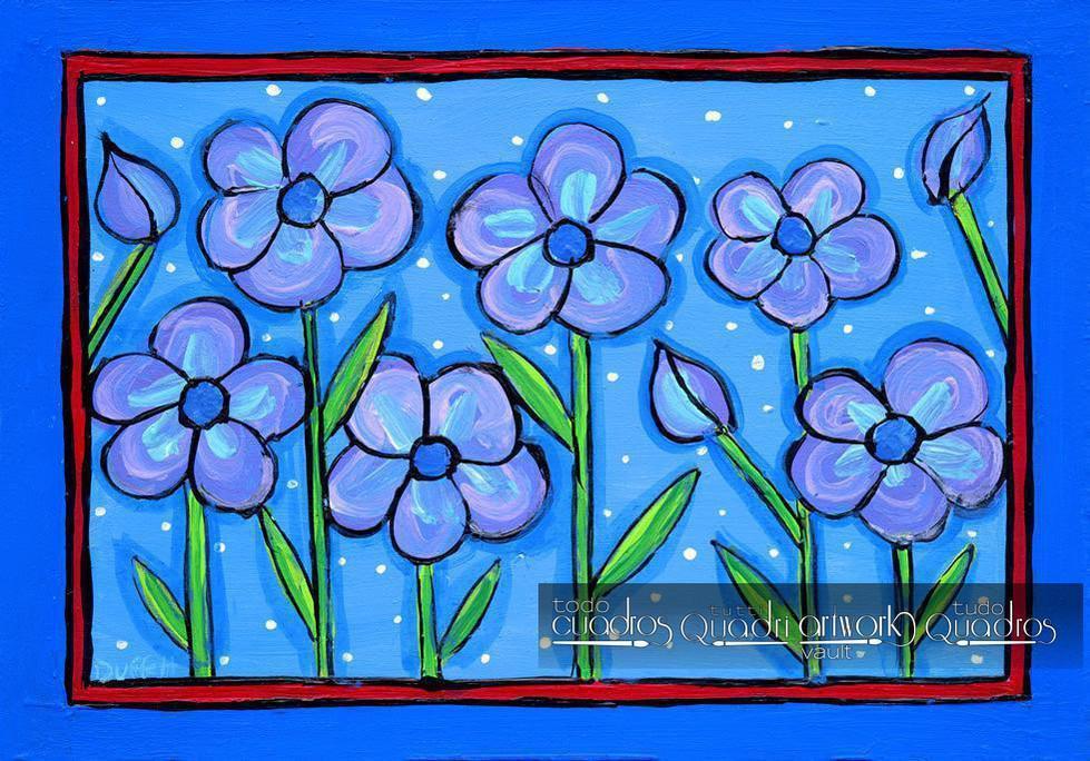 Violetas, Óleo Floral
