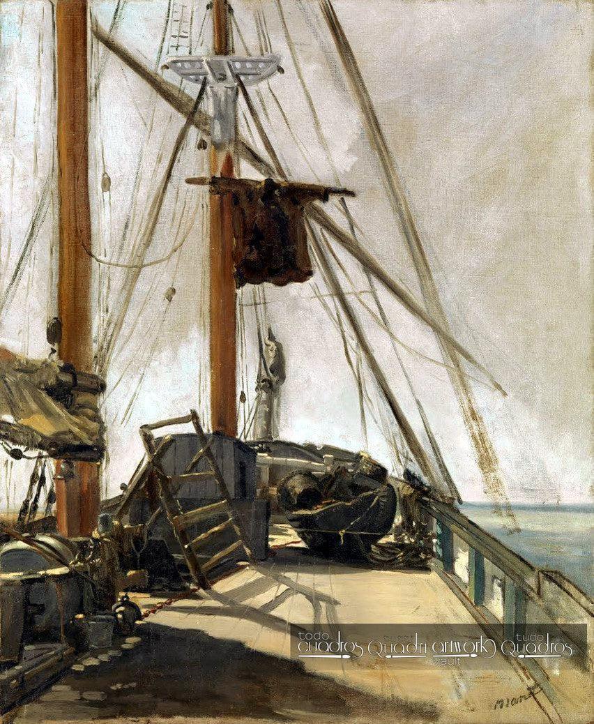 La cubierta de barco, Manet