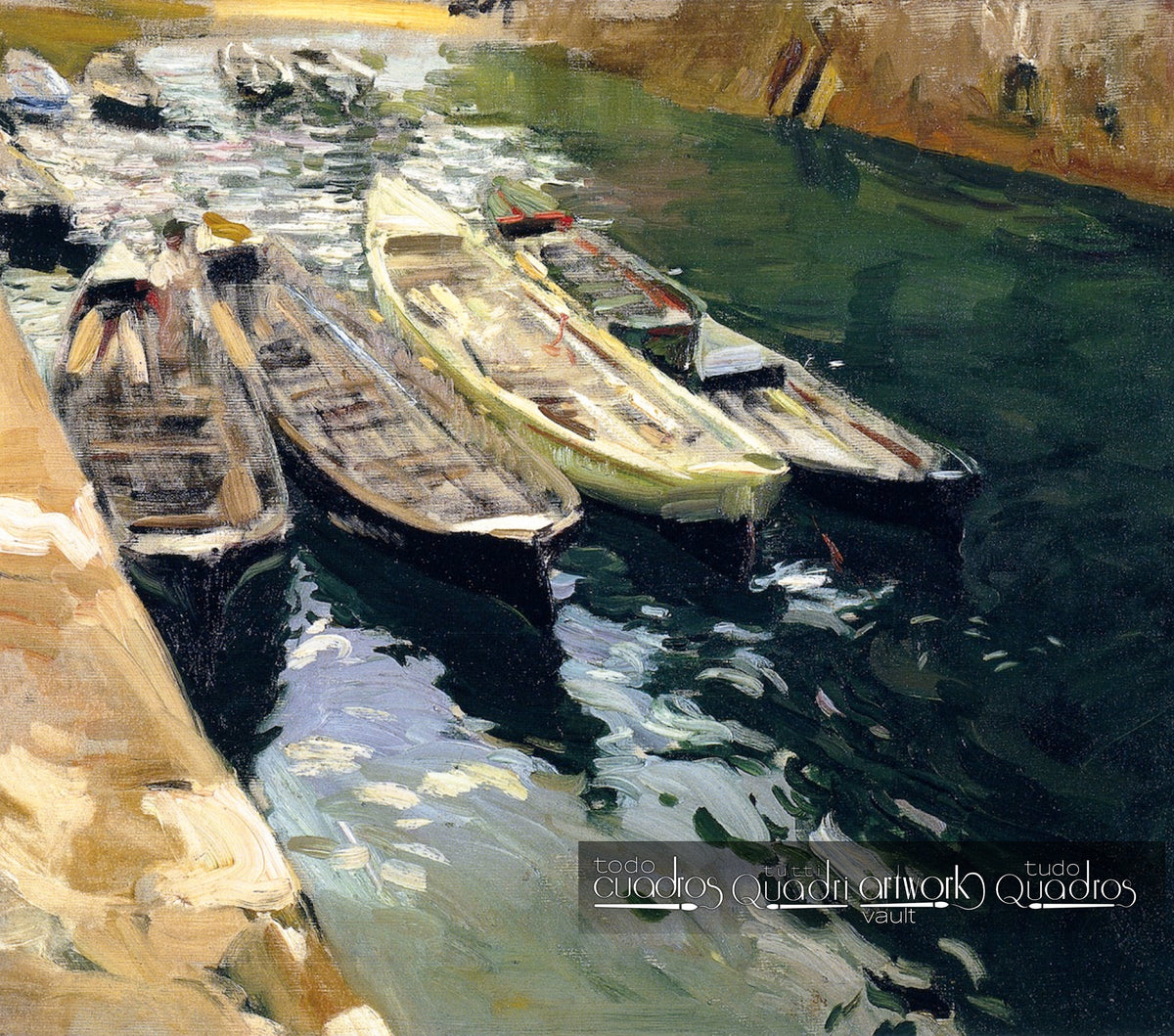 Botes en descanso, Sorolla