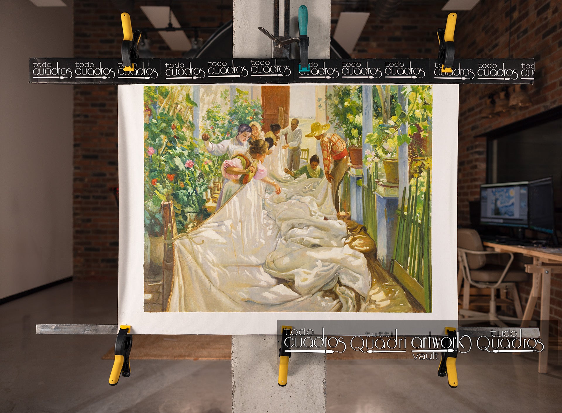 Cosiendo la vela, Sorolla