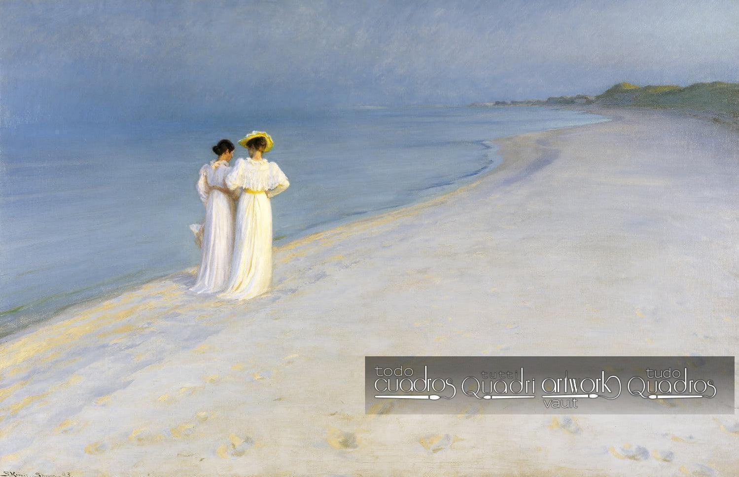 Tarde de verano en la playa de Skagen,  P. S. Krøyer