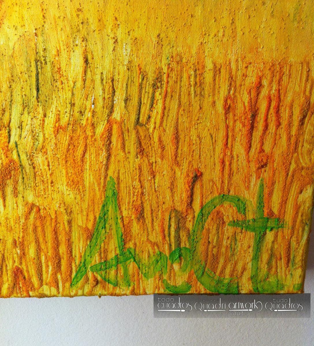 Cuadro "La cosecha" <br /> A. Croxatto (2015)
