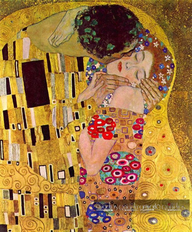 El beso (detalle), Klimt