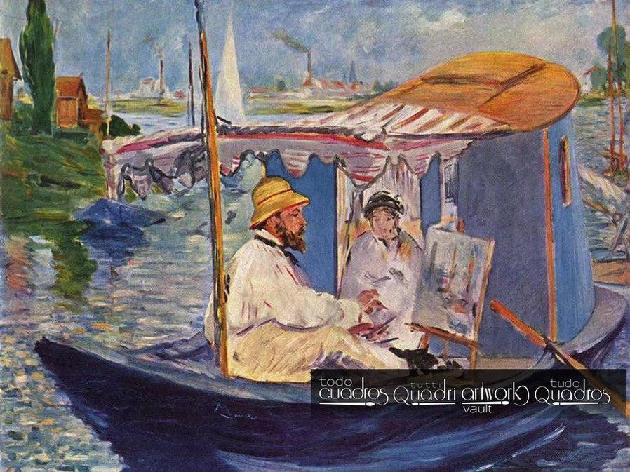 El estudio flotante, Manet