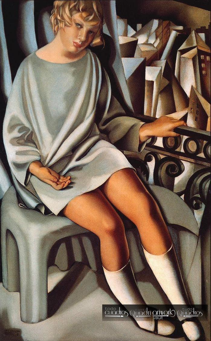 Kizette en el balcón, Lempicka