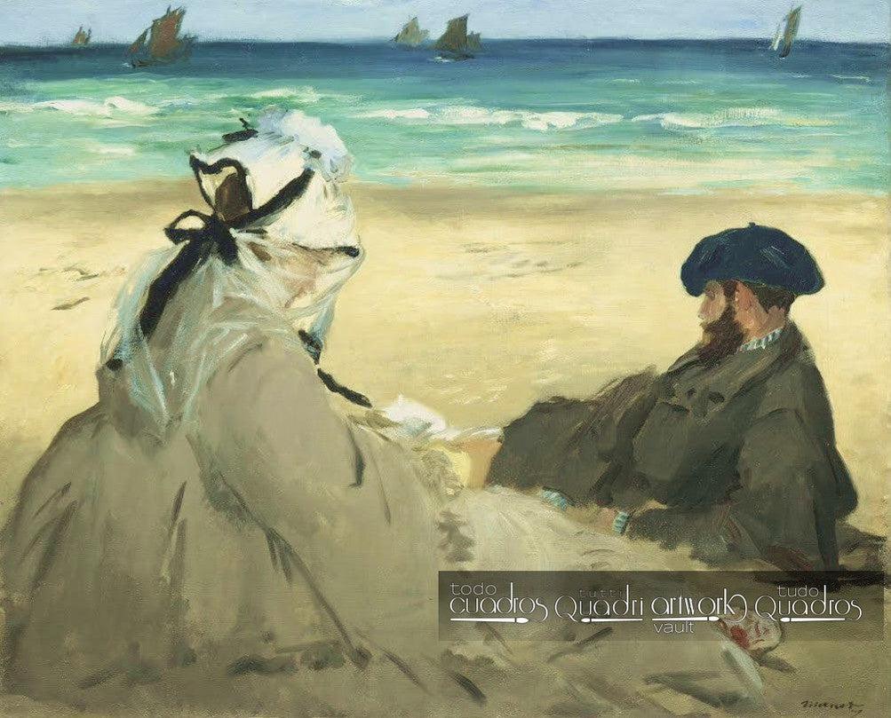 En la playa, Manet