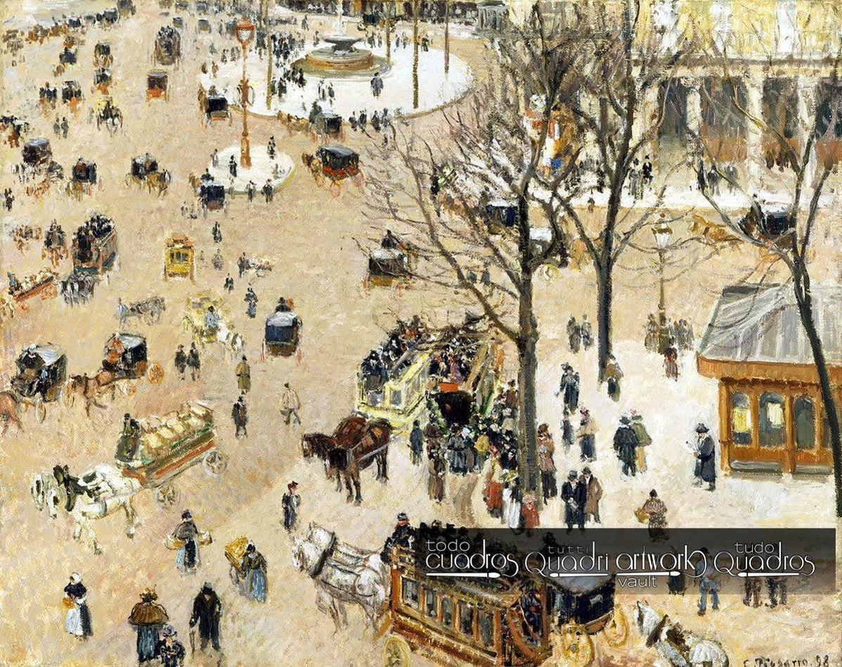 La plaza del teatro francés, Pissarro