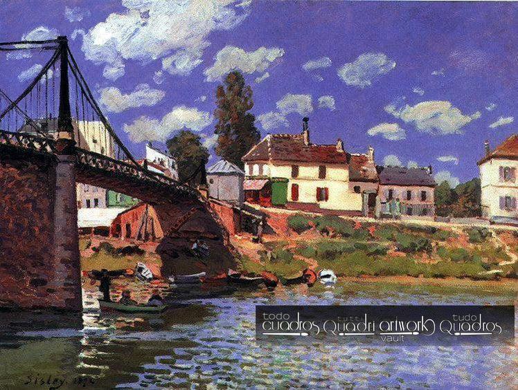 Puente en Villeneuve, Sisley