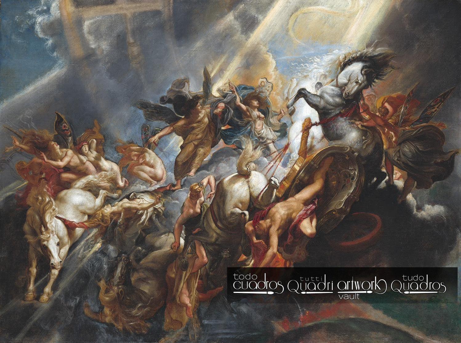 La caída de Faetón, Rubens