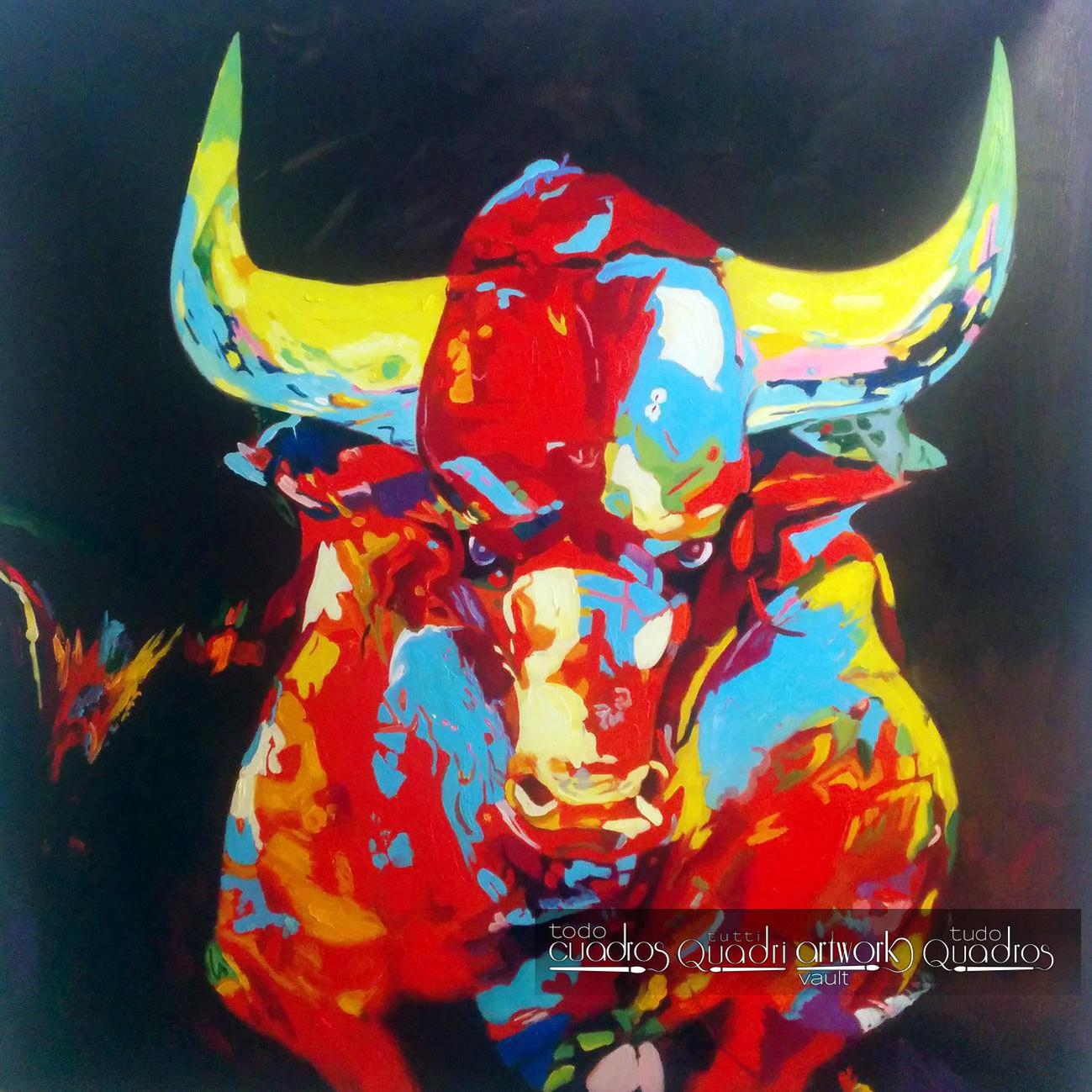 El toro de frente