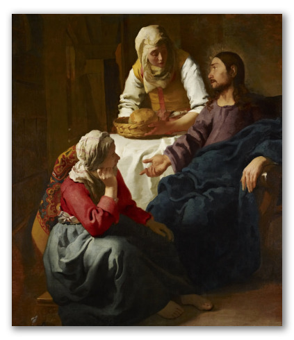 "Cristo en casa de Marta y María" de Vermeer